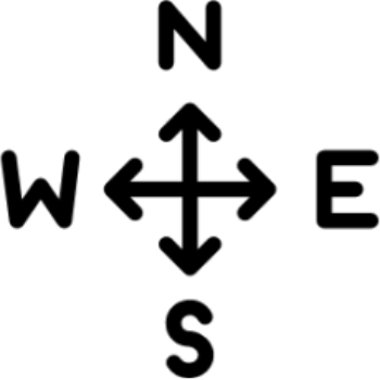 Kompass-Symbol zur Rubrik &bdquo;Positionierung, Ausrichtung und Dachform&ldquo;
