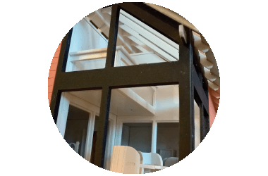 Fensterl&ouml;sung im Haus-im-Haus-Prinzip