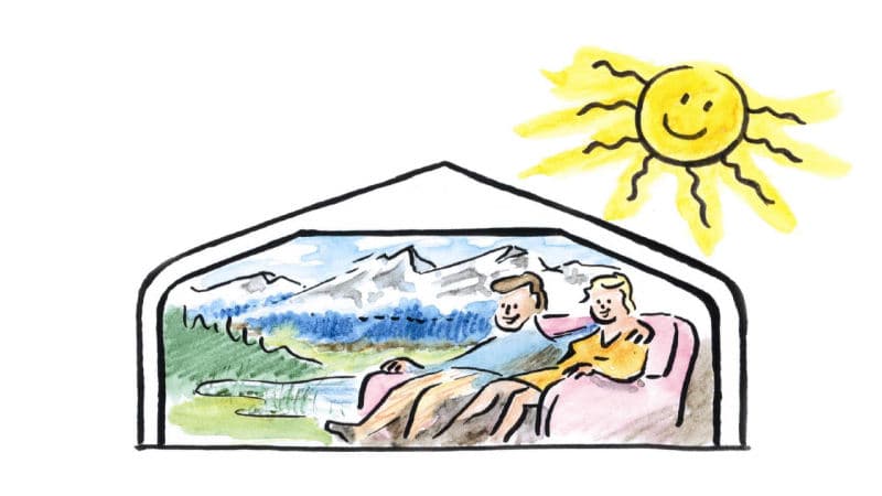 Gesundes Wohnen im Bio-Passivhaus mit nat&uuml;rlicher Luftzirkulation